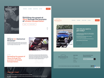 3in1 Mechanical Ministries Responsive Web Design branding design graphic design illustration landing page logo ui user experience ux