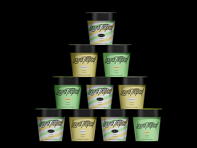 Locura Tropical - Ice Cream brand branding colors cursive design graphic design ice cream illustration logo
