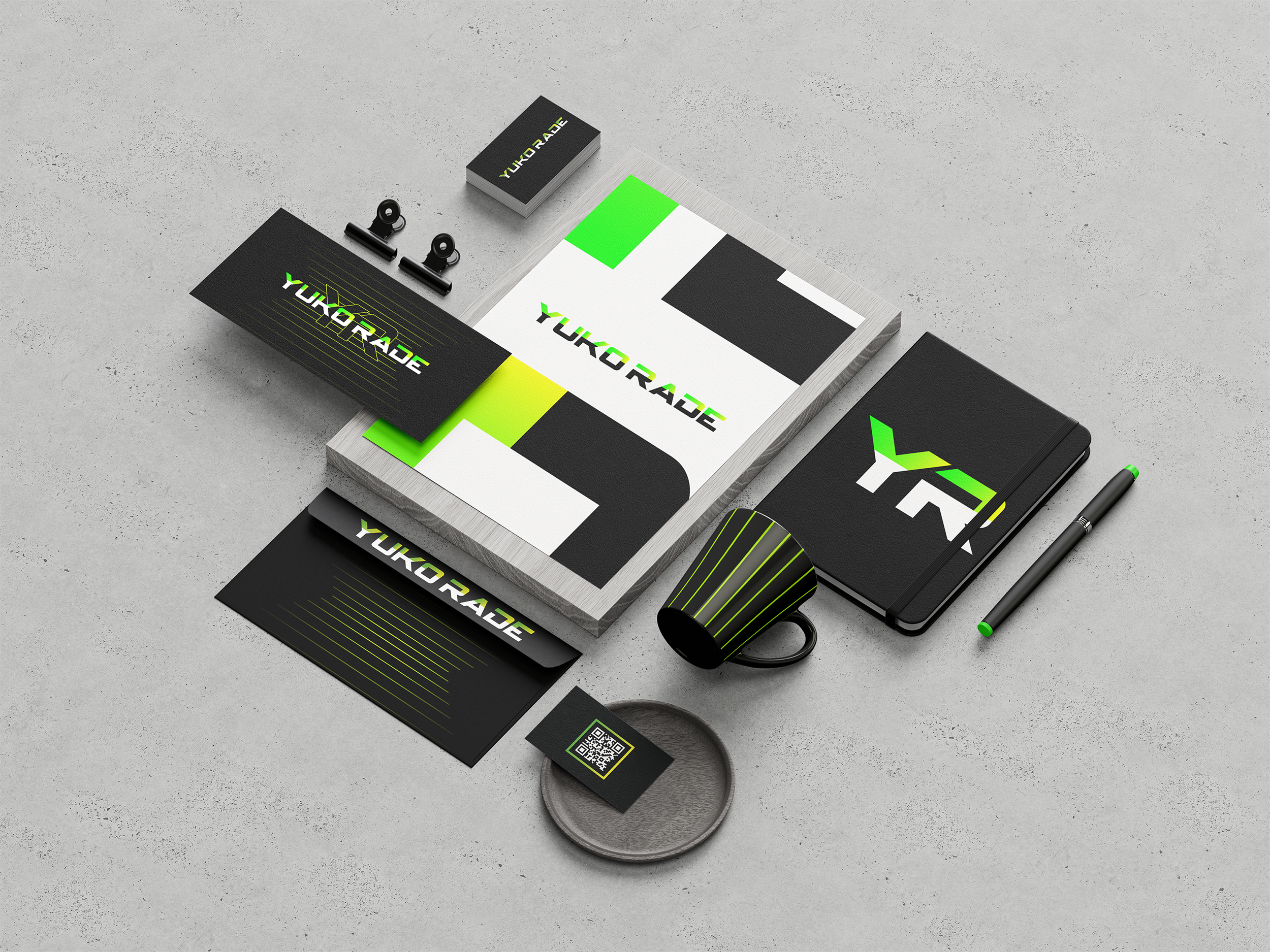 YUKO RADE Brand Identity Platform brand identity branding design services digital design electronic music graphic design jersey made logo logo design logo services music producer ognen trpeski trpeski design visual design yuko rade