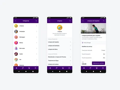 UI Design - Categories mobile ui ux