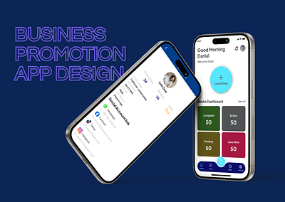 Business promotion app ux ui design app design branding business promotion dashboard app figama graphic design interaction deisgn ux ui design ux ui visual design