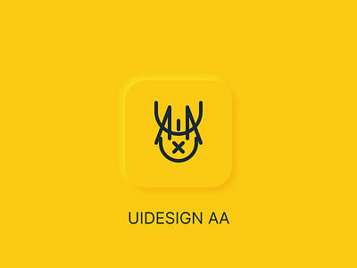 App Icon Design - Daily UI #005 android animation app icon application black branding daily ui design figma graphic design illustration ios logo mobile neumorphism product ui ux yellow