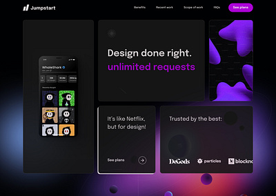 Bento Designs - Landing Page Website branding design graphic design logo ui ui design ux ux design web design website