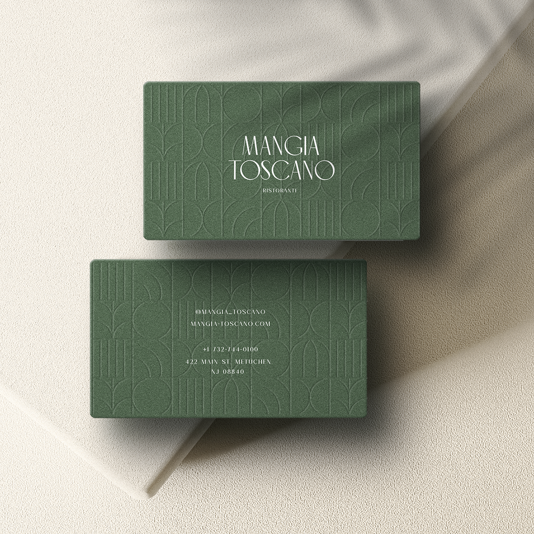 Mangia Toscano Restaurant Branding brand design brand identity branding branding design business card card design cards design graphicdesign logo logo design logos logotype luxury brand menu design modern packaging pakaging design restaurant branding