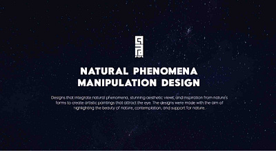 Natural phenomena-Manipulation Design graphic design