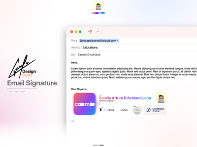 Email Signature design email mail signature