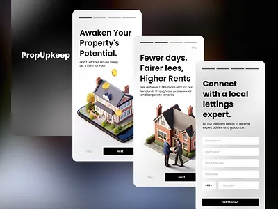 UI / PropUpkeep branding design ui
