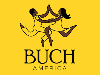 Logo Design for Buch America african american branding commission dance dancing dancing couple design freelance work graphic design graphic designer logo logo design branding logo designer vector
