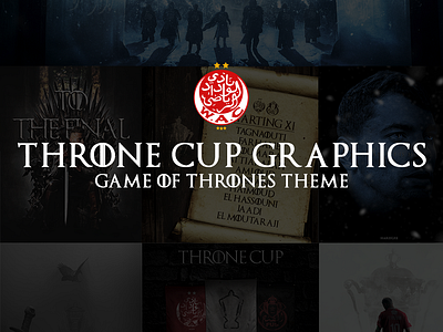 Throne cup (game of thrones theme ) football football designs graphic design match matchday design nextmatch design photoshop sports sports graphics