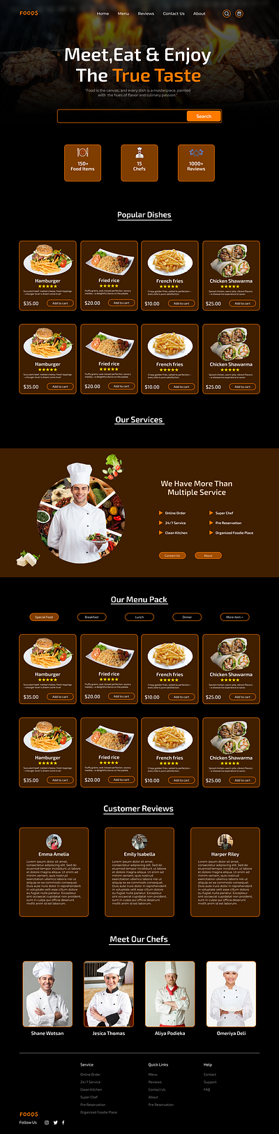 Resturant Website Landing Page Design design figma figma design landing page landing page design landing pages landingpage responsivedesign resturant website ui ui ux design web site ui design websote webui design