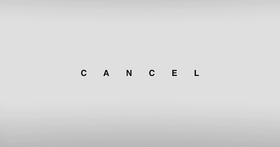 Cancel Logo Animation 2d animation logo minimal motion design motion graphics