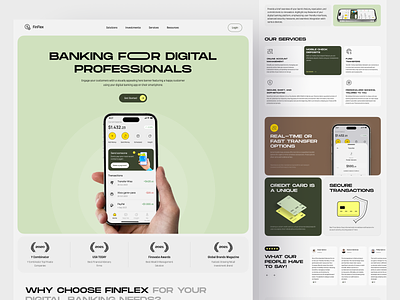 Digital Banking Landing Page bank banking digital figma finance landing page product design ui ui design user interface ux web design website