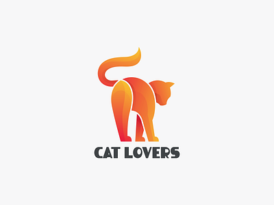 CAT LOVERS branding cat coloring cat coloring design cat logo design graphic design logo