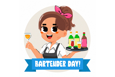Cocktail Bartender Concept Illustration alcohol bar bartender beverage cocktail drink glass illustration job party restaurant vector