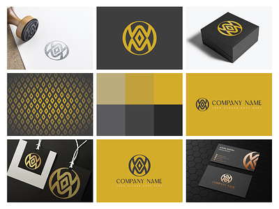 WM and Daimond combination logo branding letter mark logo logo logoground m logo mw logo w logo