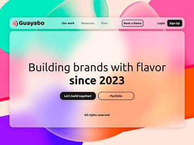 Guayabo | Landing Page 3d animation dailyui design figma graphic design motion graphics ui ux vector