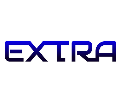 EXTRA typography logo design extra typography logo design graphic design