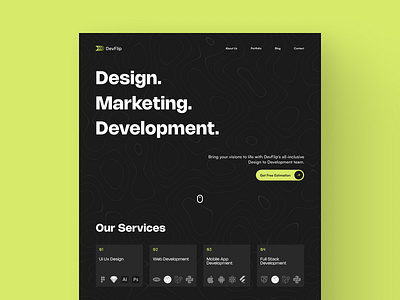 SaaS Company Landing Page - Web agency branding design dribbble graphic design landingpage saas ui ux webdesign website