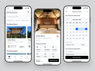 Travel Mobile App Design adventure app design booking app design fight app hotel booking mobile app mobile ui resort tourism travel app travel mobile travelling trip ui ui design uiux ux villa villa rental