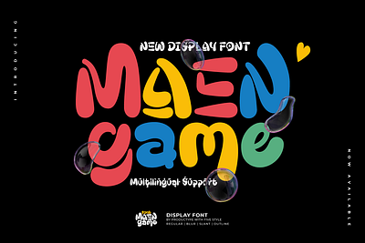 Maengame – Display Font liquid