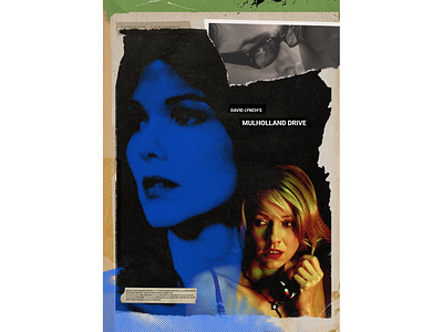 Mulholland Drive (2001) Alternative Movie Poster album art alternative movie poster classic film collage art cover cover art criterion collection david lynch design film film poster graphic design graphic poster horror poster movie poster mulholland drive poster art poster design