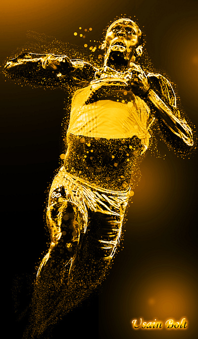 Usain Bolt graphic design