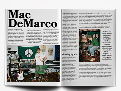 2-page Magazine spread graphic design magazine print typography