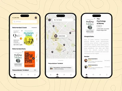 Baca Pintar - E Book Mobile App app design branding figma mobile app ui ui ux ux
