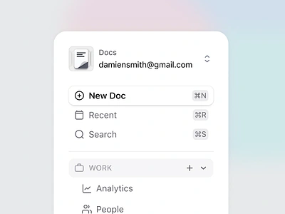 Clean navigation app clean design details dropdown expand icon illustration interface menu minimal modern navigation open settings sidebar tab ui ux web