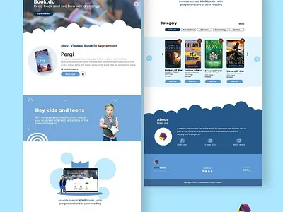 Book.do - Library Website product design ui ui ux ux web design website