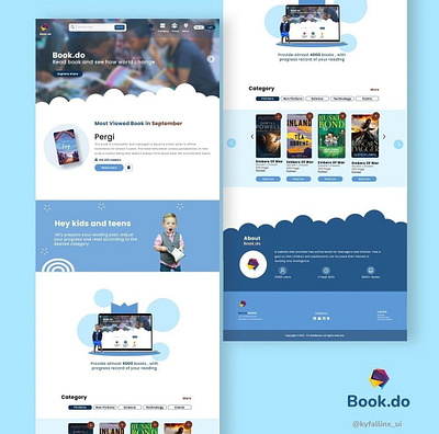 Book.do - Library Website product design ui ui ux ux web design website