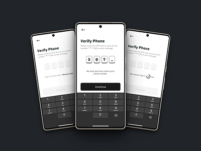 Verify Phone by OTP app graphic design motion motion graphics otp prod product ui ux