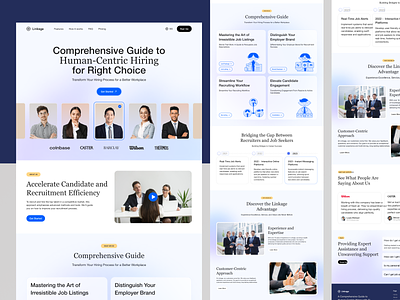 AI Landing page website for SaaS Hiring tool ai landing page ai website hiring tool home page landing page landing page design page promo landing page saas saas website site startup landing startup website web web design website website design