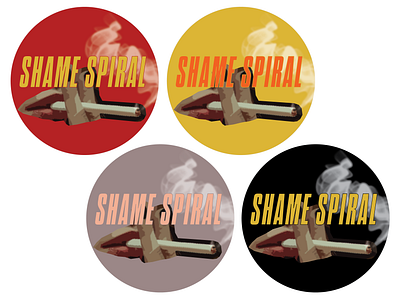 Shame Spiral adobe adobe illustrator branding graphic design logo shame spiral vintage vintage design