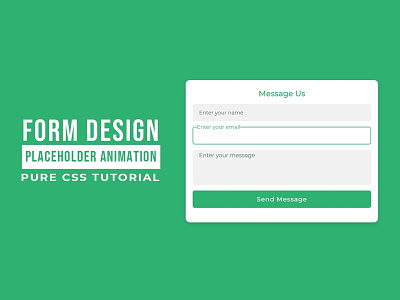 Contact Form Input Label Animation codingflicks contact form css animation css form frontend html css input label animation