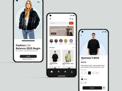 LookFash - Fashion Mobile App mobile app product design ui ui ux ux