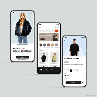 LookFash - Fashion Mobile App mobile app product design ui ui ux ux