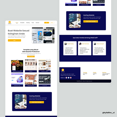 WebCraft - Web Builder Website figma ui uiux ux website