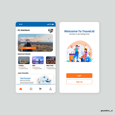 Travel.id - Travelling Mobile App figma ui uiux ux