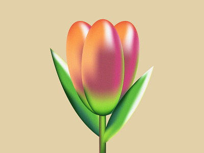 Tulip Flower art flat flower graphic design ill illustration illustrator minimal tulip vector