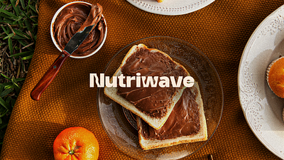 Nutriwave | Food Spread Logo Design brand identity branding business logo chocolate spread logo company logo custom logo design food logo graphic design logo logo design vector visual identity visuals