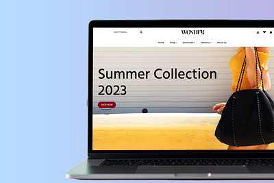 Wonder - Luxury Woman Fashion E-commerce branding clothes ecommerce fashion landing page ui ui design web design website woman fashion