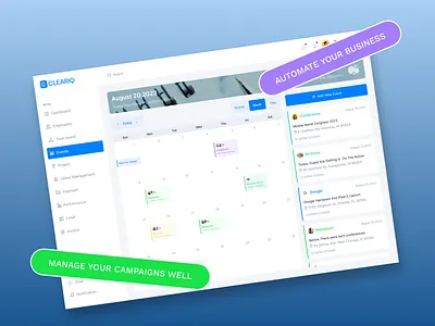 Schedule Dashboard UI UX Design calander caledar design dashboard design event dashboard product project management saas dashboard schedule dashboard task management uiux design