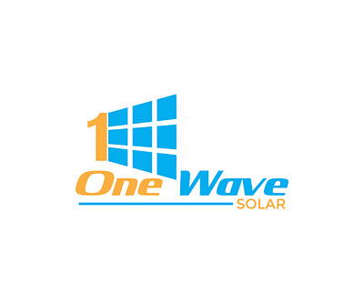one wave solar company logo project logo