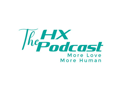 the HX podcast company logo project design logo logo design