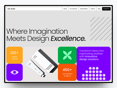 Axis. Studio - Design Agency Website agency brand identity branding design graphic design landing page service studio ui web design website