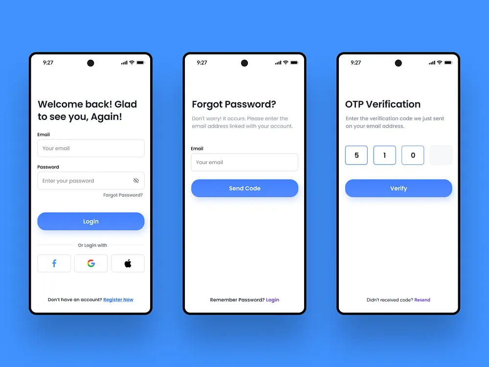Forgot Password UI designs, themes, templates and downloadable graphic ...