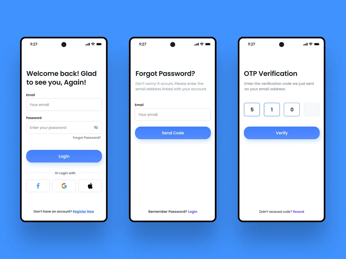 Forgot Password UI designs, themes, templates and downloadable graphic ...