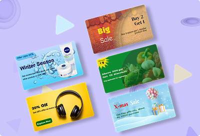 Offer cards - UI/UX design 3d app design app uiux branding card design design discount offer offer cards sample design simple uiux ui uiux web design
