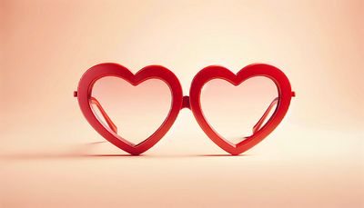 Crimson Heart: A Love at First Sight 3d illustration ui